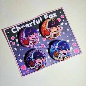 Waving Juno Holographic Button Pins [Overwatch]