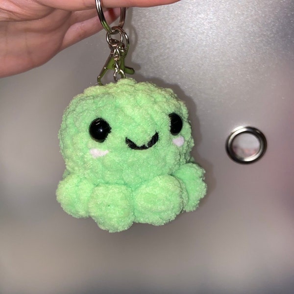 Mini Octo Keychain Plushie, Octopus Crochet Plush, Handmade Amigurumi,  Backpack Buddy, Purse Pal Accessory