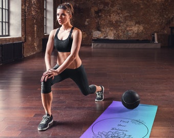Find Your Balance Rubber Yoga Pilates Exercise Workout Mat