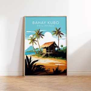 BAHAY KUBO |  Filipino Art | Philippines Art | Philippines Wall Art l Philippines l Home Decor l Philippines Art Wall l Wall Hanging