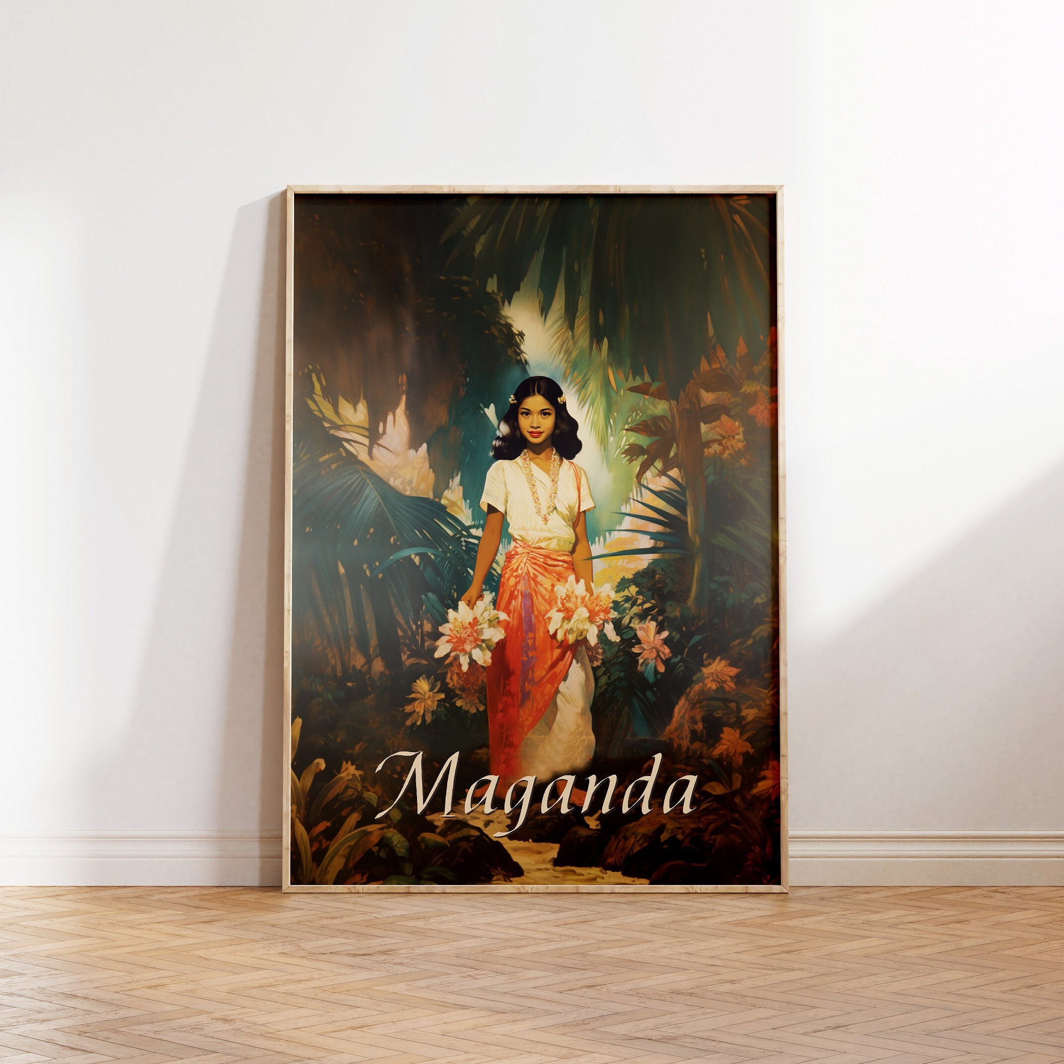 MAGANDA Filipino Art Philippines Art Philippines Wall Art L Philippines