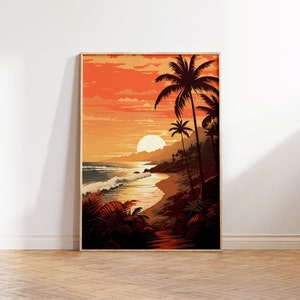 ISLAND SUNSET | Tropical Island | Islander Art