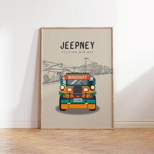 JEEPNEY | Filipino Art | Philippines Poster | Philippines Wall Art