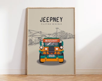 JEEPNEY | Filipino Art | Philippines Poster | Philippines Wall Art