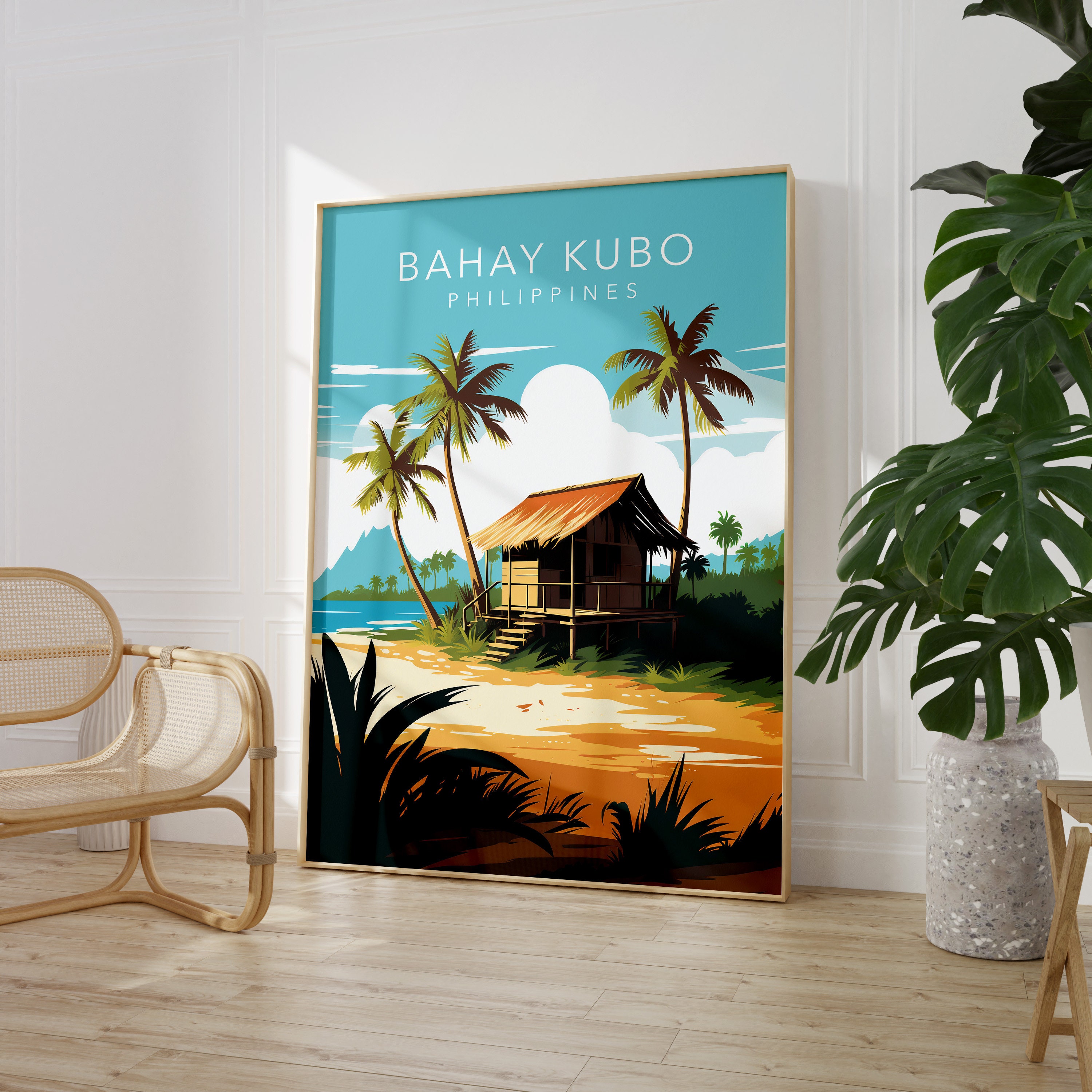 BAHAY KUBO Filipino Art Philippines Art Philippines Wall Art L