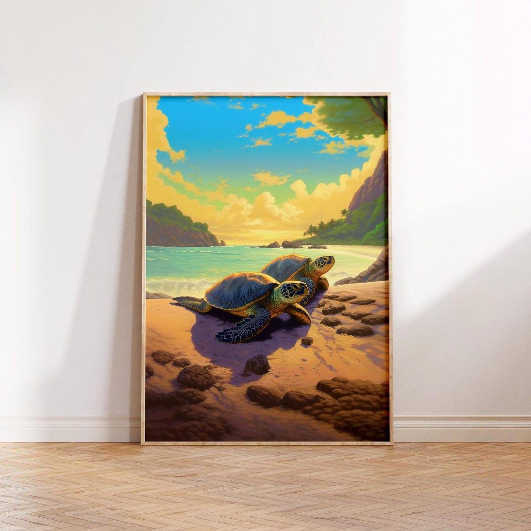 SEA TURTLES | Art Work | Poster | Home Decor | Animal Poster | Sea ...