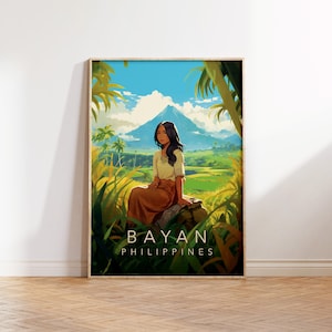 Bayan| Filipino Art | Philippines Art | Philippines Wall Art l Filipino Art l Philippines Art Wall l Home Decor l Travel Print