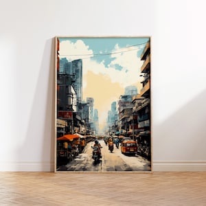 MANILA STREETS | Philippines | Filipino Art | Filipino Wall Art | Gift | Travel Print l Home Decor l Philippines Art Wall l