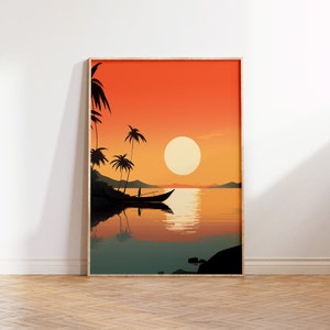 BANGKA SUNSET | Philippines | Filipino Wall Art | Philippines Art | Gift | Filipino Art l Home Decor l Phillipines Art Wall