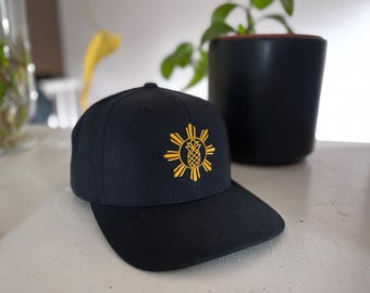 Da Island Vibes Flagship Logo Snapback | Filipino | Filipino Hats | Filipino Snapback | Sun and Stars | Unisex | Gift