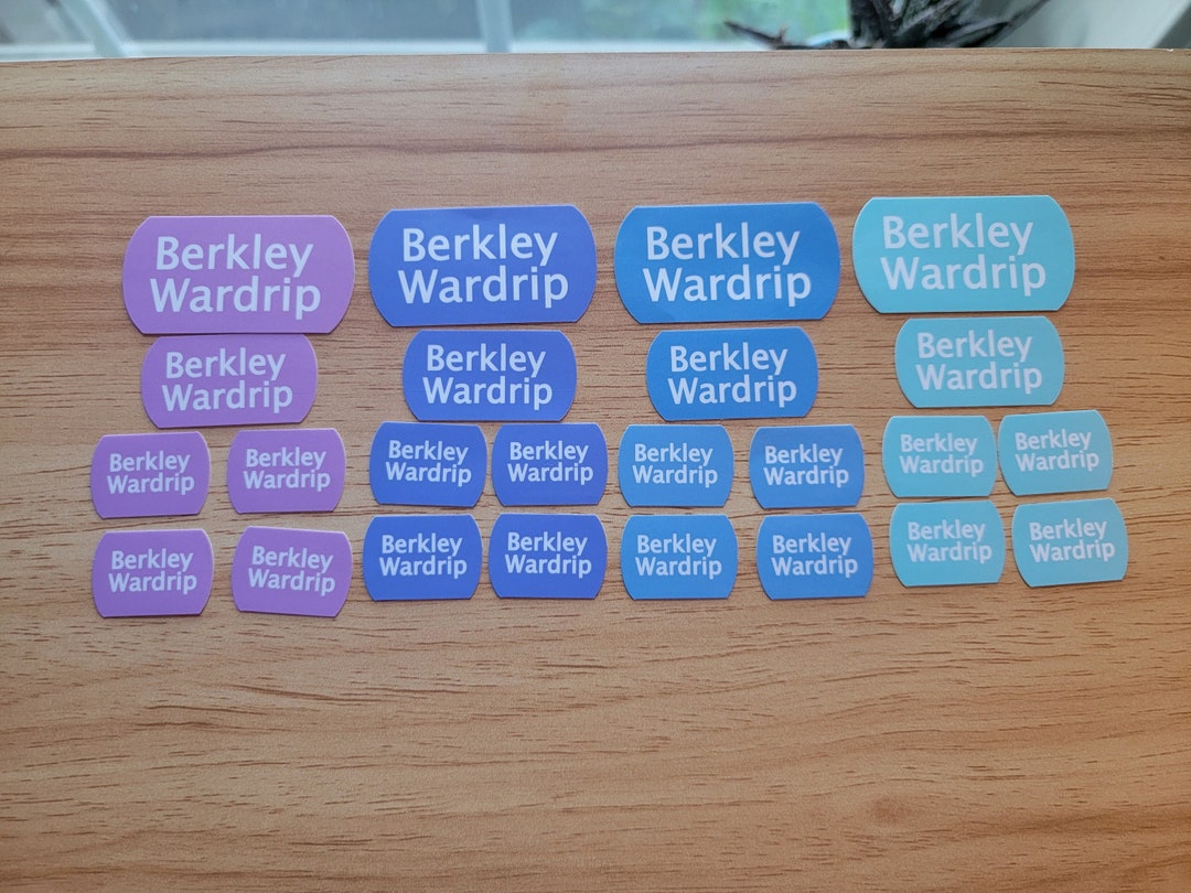 School Daycare Name Labels Stickers Set Etsy UK