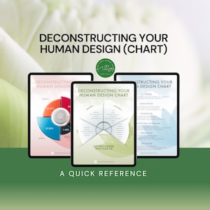 Breaking Down Your Human Design Chart (quick Reference) - Etsy