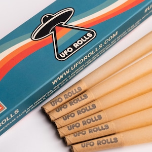 UFO Rolls 6 confezioni di coni pre-rollati (King Size, vegani)