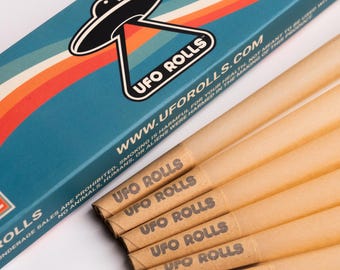 UFO Rolls 6-Packs of Pre-Rolled Cones (King Size, Vegan)