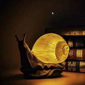 Big Bright Snail Lamp, 3d Snail Lamp, Desk Decoration, Office decoration, Custom Lamp, Snail Light, 3d Christmas Lamp