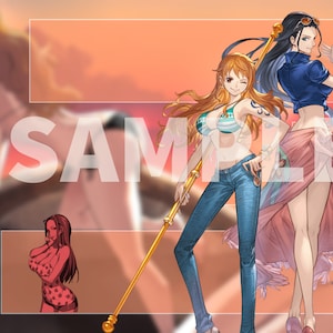 Tapis de jeu One Piece OP Nami Robin TCG CCG, tapis de carte personnalisé 24x14 pouces