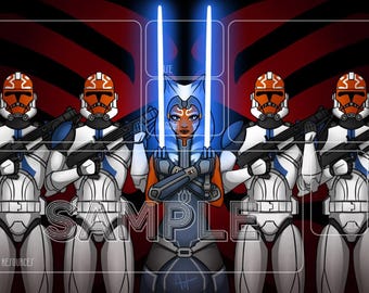 Clone Troopers Ahsoka Star Wars UNLIMITED Mat.  Star Wars UNLIMITED Spielbrett.