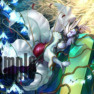 Forest Guardian Alraune SPR Battle Spirits Playmat TCG Juego de cartas BSS Play Mat 24x14 pulgadas