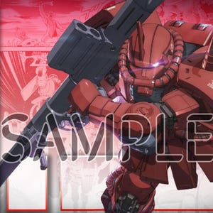 Gundam TCG 24x14 tapis de jeu à coutures gratuites Char's Zaku II
