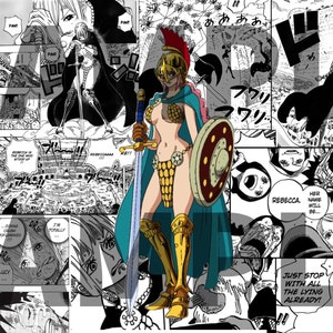 Rebecca One Piece Playmat avec Zones TCG Card Game OPCG Play Mat 24x14 pouces