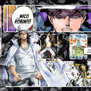 Tapis de jeu personnalisé Anime Rob Lucci ONE PIECE Tcg 24 x 14 pouces