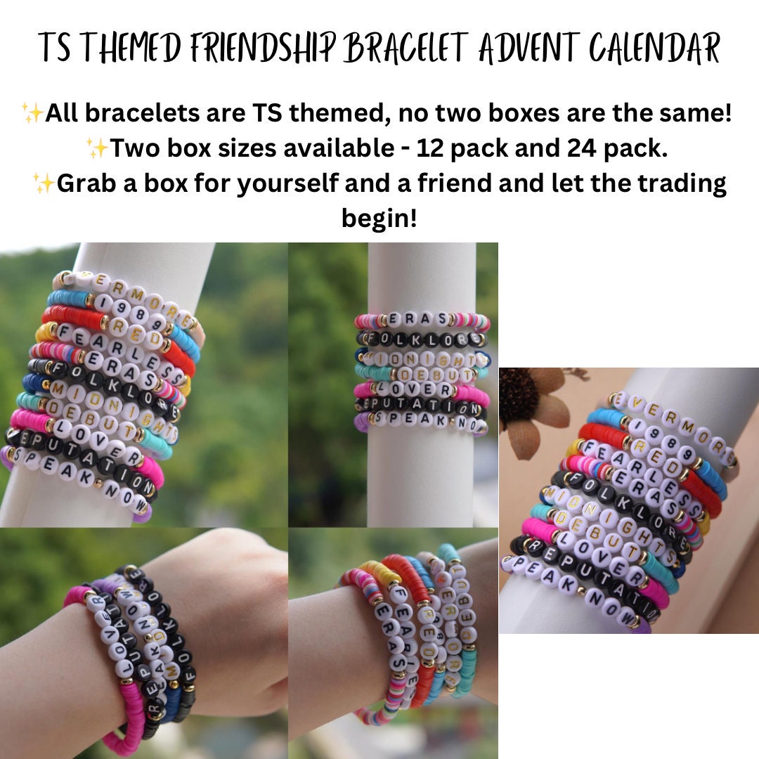 Taylor Swift Themed Friendship Bracelet Advent Calendar Etsy Australia