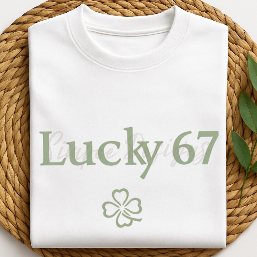Lucky 67 PNG | St. Patrick Sublimation Design | Digital Downloads - Etsy