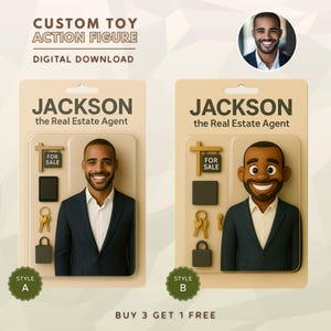 Personalized Action Figure, Custom Toy Figure Digital File, Personalized Digital Figure PNG Download