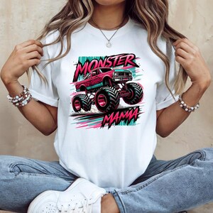 Big Truck Mama Png, Racing Truck Mom T-shirt Design, Funny Momster Truck Png, Funny MAMA, Moederdag digitale download
