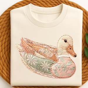 Ente Patchwork PNG | Sublimationsentwürfe | Digitale Downloads