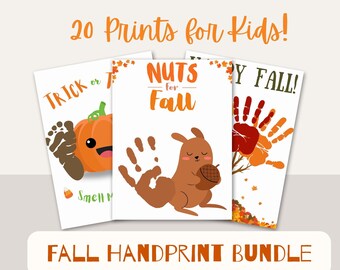 Artesanía con huellas de manos de otoño / Arte con huellas de manos de otoño / Manualidades de otoño para niños / Manualidades de otoño / Actividades de otoño / Manualidades preescolares / Pre-K de otoño