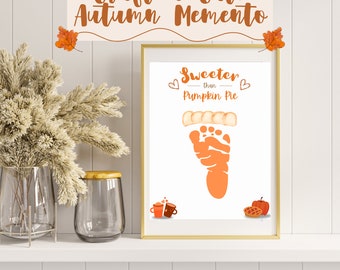 Artesanía con huellas de manos de otoño / Arte con huellas de manos de otoño / Recuerdo de otoño / Actividades de otoño / Arte de otoño / Decoración de otoño / Artesanía con huellas de manos preescolares