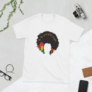 Afro Woman | Afro Fist Unisex T-Shirt | Black Power Fist Shirt | Afro Tee