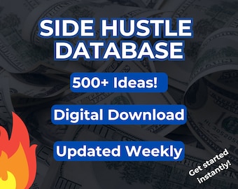 Database Side Hustle / Oltre 500 idee per fare soldi