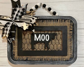Farmhouse Cow Sign