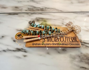 S'morecuterie Wood Board, S'mores Charcuterie Tray