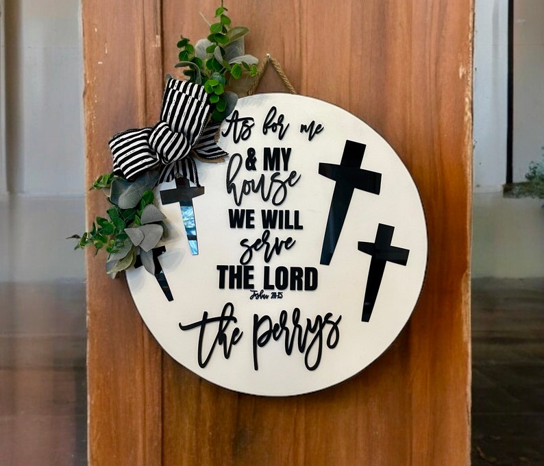 As for Me and My Family Sign - Etsy