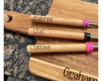 Personalized Marshmallow Extendable Roasting Stick