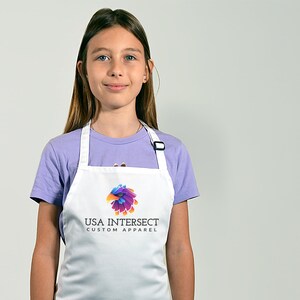Custom Youth Apron | Custom Kids Chef Apron | Custom Kitchen Apron | Personalized Gift | Cute Apron For Children |  | Printed Apron