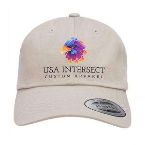 Custom Printed Yupoong Adult Low-Profile Cotton Twill Dad Cap | YP Classics 6245CM | Personalized Dad Hat | Custom Logo Cap