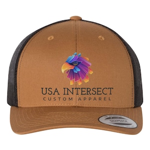 Custom Printed Yupoong Retro Trucker Cap | Personalized YP Classics 6606 Hat | Custom Logo or Text Snapback