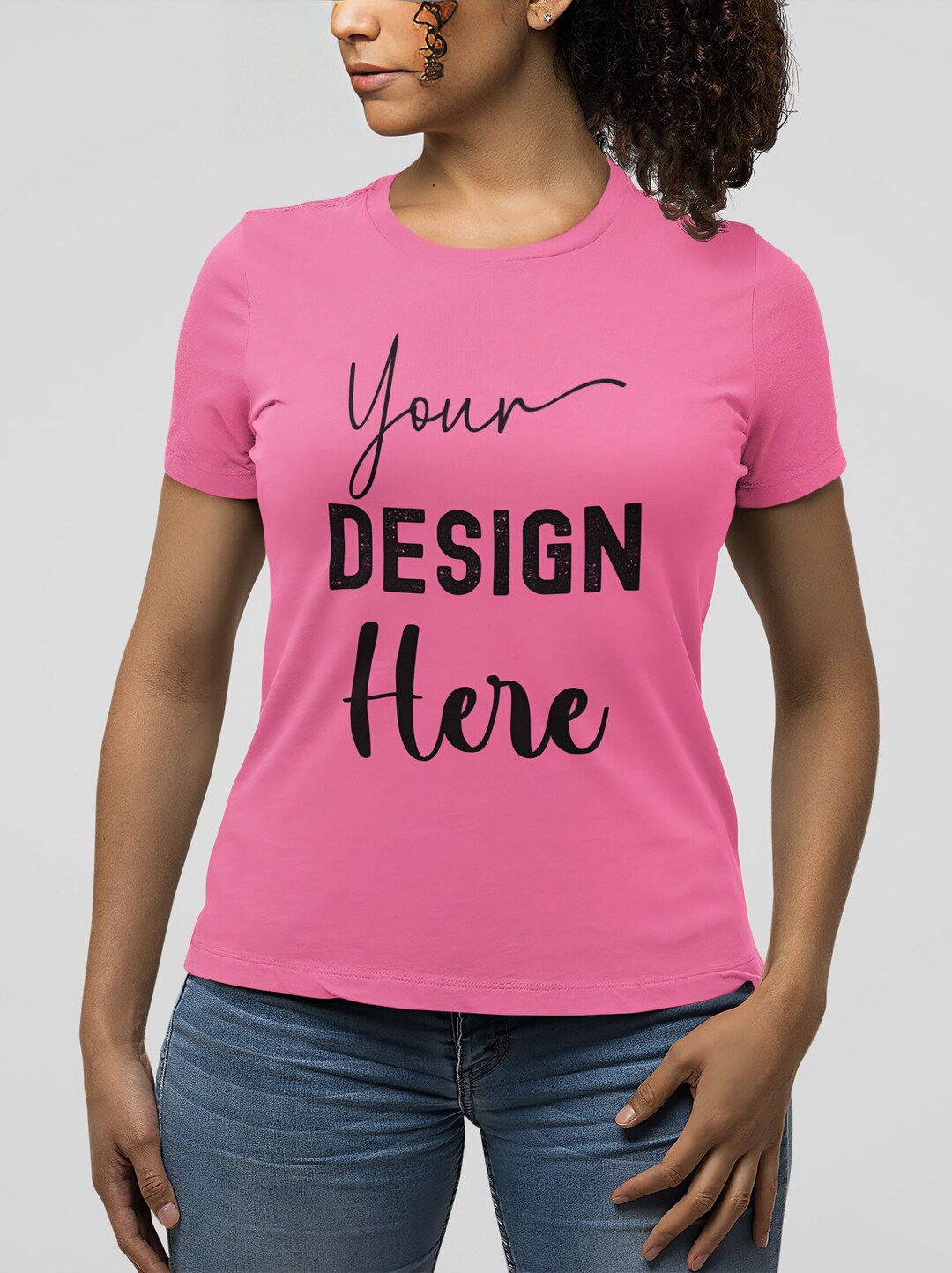 Custom Women's Relaxed Fit Tshirt Personalized Bella Canvas 6400