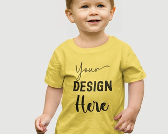 Custom Toddler T-Shirt | Personalized Bella Canvas 3001T Tshirt | Logo or Photo Tee | Customizable Shirt | Custom Text Tees