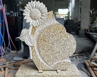 The sunflower headstone