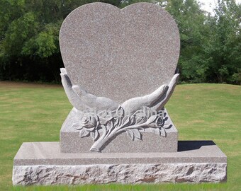 The Grave Heart shaped headstone