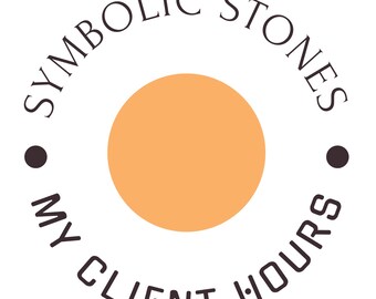 Symbolic Stones ‘My Client Hours’ gemstone bead bracelet/necklace keepsake, tracker, kit.