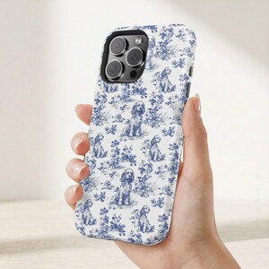 Cocker Spaniel French Toile MagSafe Tough Phone Case for iPhone 17, 16, 15, 14 Pro Max Case Protective Magnetic Tough Cases, Spaniel Lovers image 9