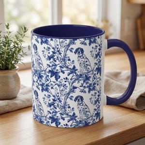 Shorthaired Pointer Mug for GSP Lover Gift, German Shorthaired Pointer Toile Coffee Cup Pointer Mom Gift GSP Dad Gift Bird Dog Lover Gift