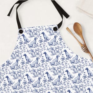 Deutsch kurzhaariger Pointer Schürze, Blau Toile Schürze für GSP Mama, Küche Koch Geschenk, Chef GSP Hundeliebhaber Verstellbare Schürze