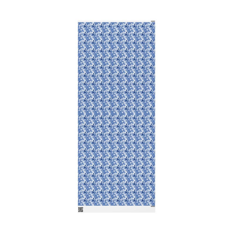 Pitbull French Toile de Jouy Wrapping Paper - Birthday Dog Mom Blue Toile Gift Wrap for Pittie Lovers, Holiday Present Wrap Glossy/Matte image 9